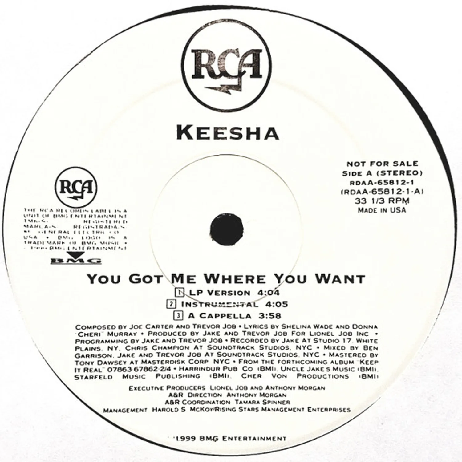 Keesha - You Got Me Where You Want Vinyl LP (1999) | Disnasty